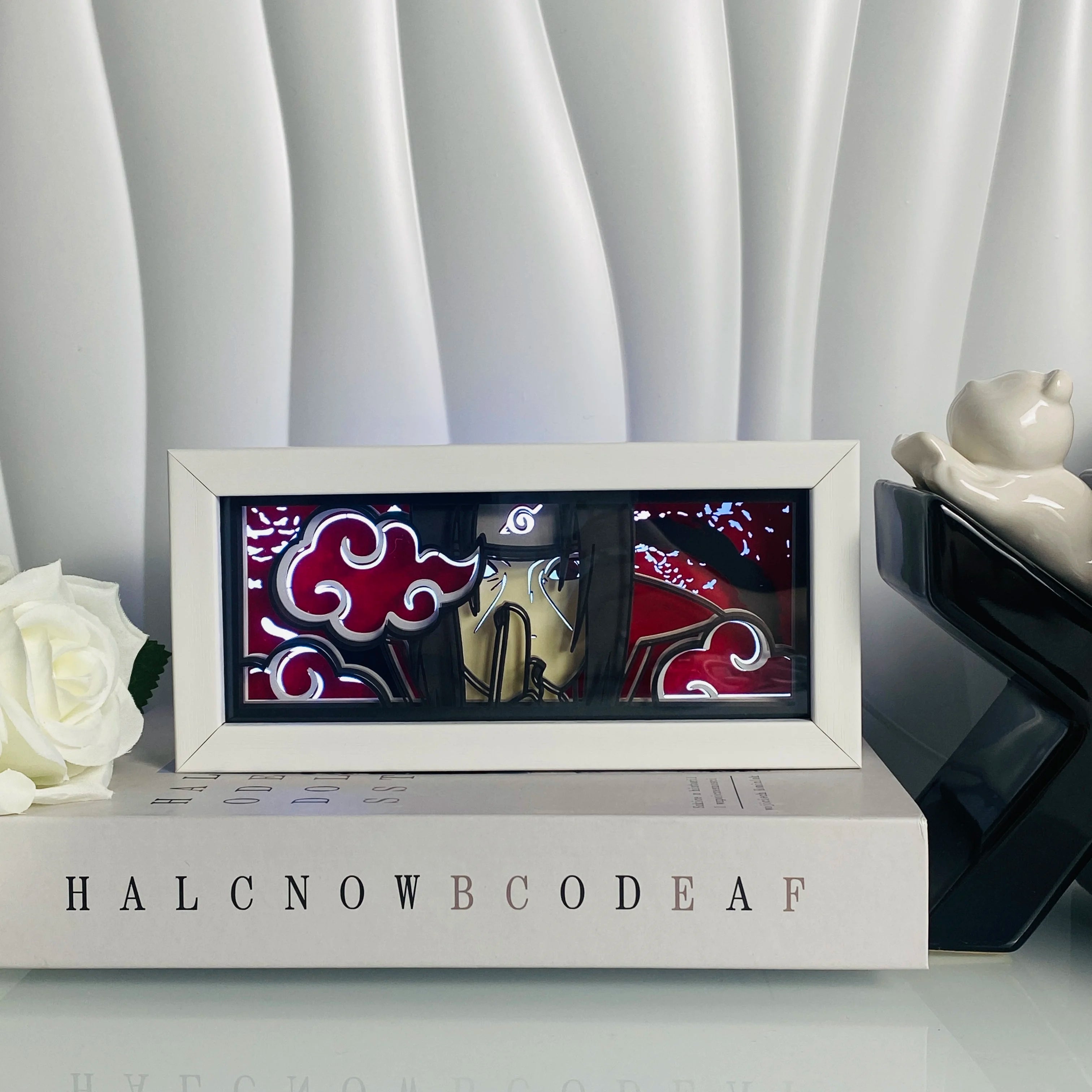 Anime Paper Cut Shadow Light Box – LED Night Lamp for Collectors