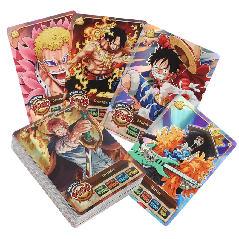 ONE PIECE Luffy & Shanks Card Collection – 50Pcs English Holographic
