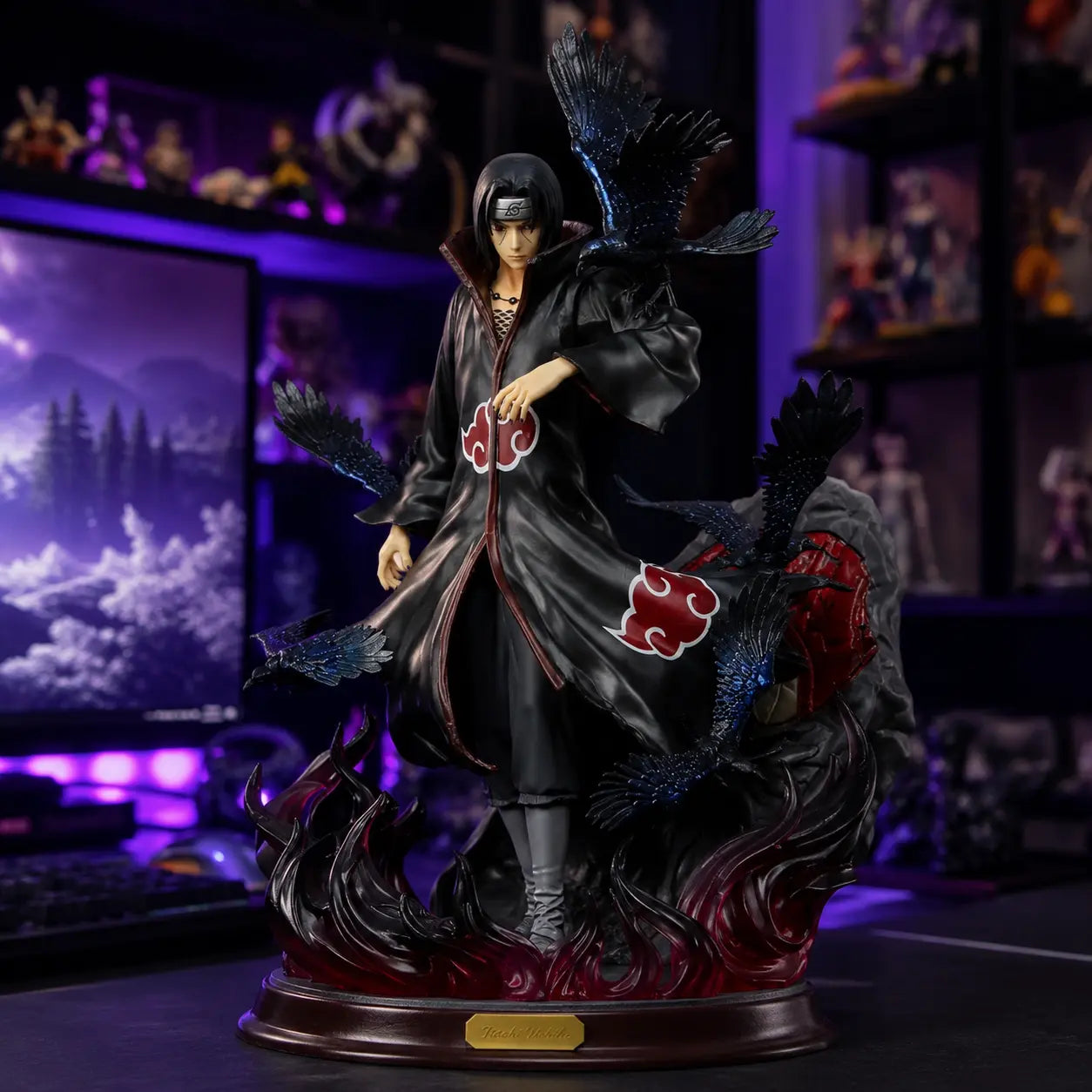 NARUTO Uchiha Itachi & Crow PVC Figure – 25cm Collector Edition